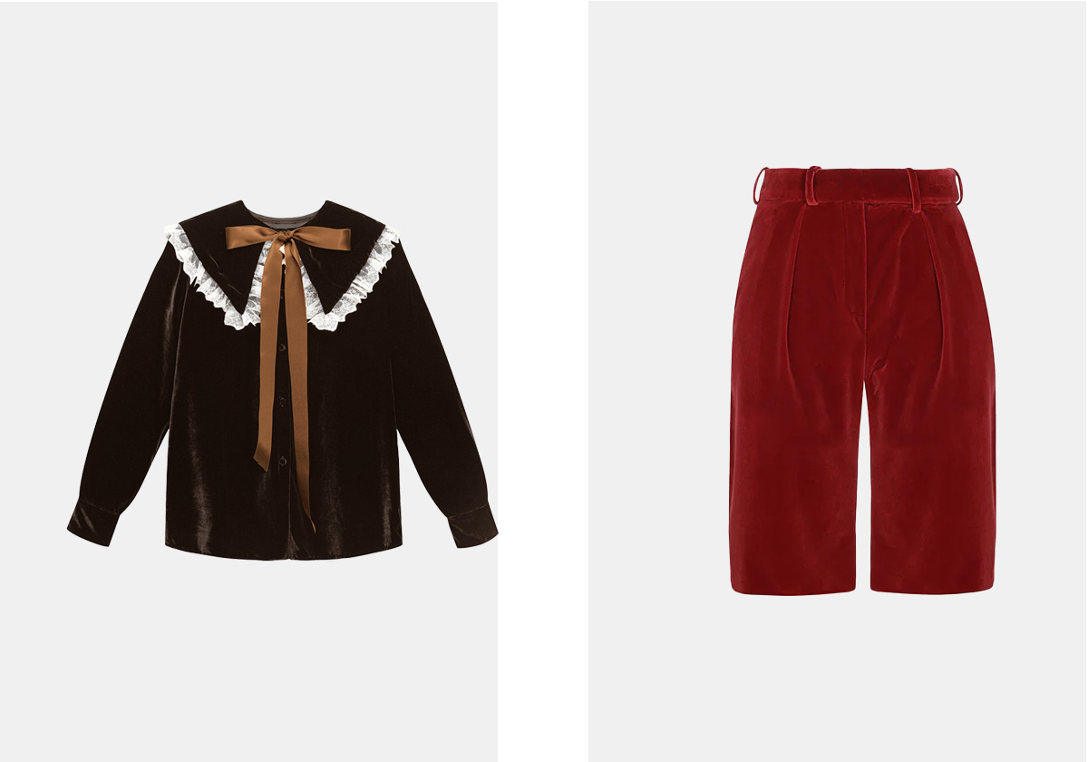 Blusa Carol, € 250, La Veste; calções em algodão, € 1.215, Alexandre Vauthier.
