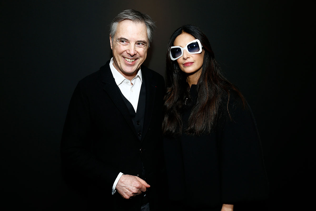 Olivier Lapidus com a mulher, Yara. © Getty Images