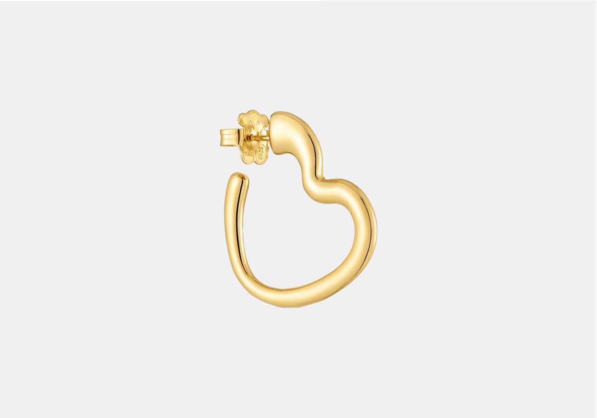Brinco em prata de lei banahdo a ouro amarelo, € 99, Tous.